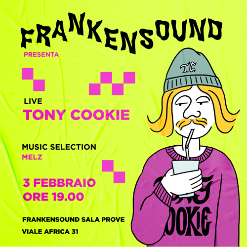 Graphic design for Frankesound, music events in Catania